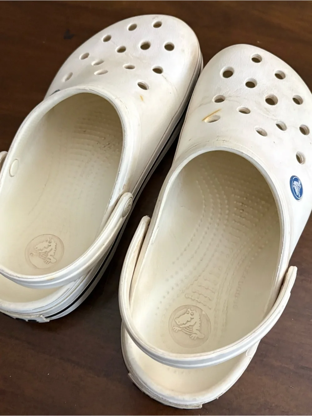 Classic Crocs Sandals Men’s 6 Womens 8 White Beachy Utility Basic Sporty